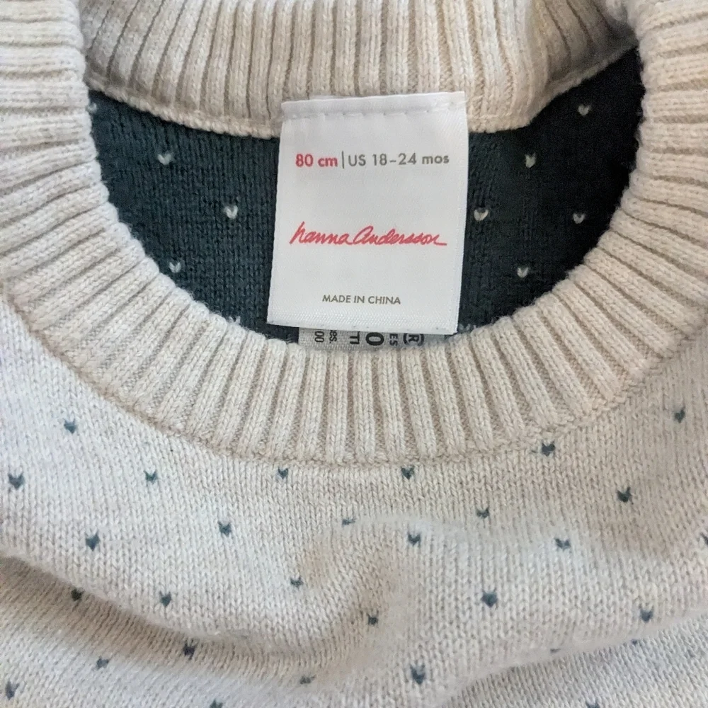 Hanna Andersson Gnome Sweater Dress, Size 18-24m - Picture 3 of 3